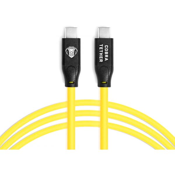 Cobra Tether Cabo USB-C/USB-C 5m Amarelo