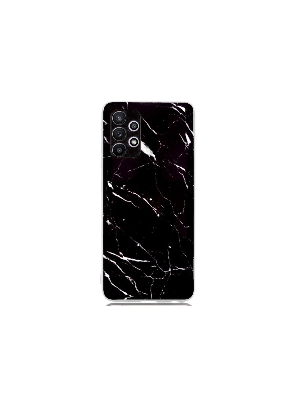 Capa Silicone Marble Samsung Galaxy S21 Plus Preto