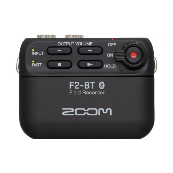 Zoom Gravador F2 Bluetooth 32bits Black + Microfone Lavalier