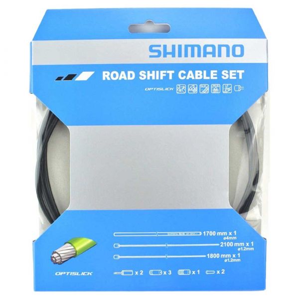 Shimano Optislik Cable And Case Kit Black One Size