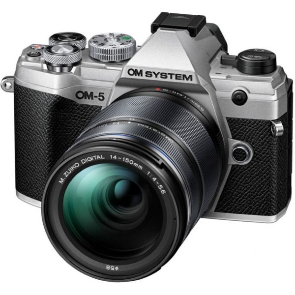 OM SYSTEM OM-5 + 14-150mm II Prata - OMSYSTEMV210021SE0