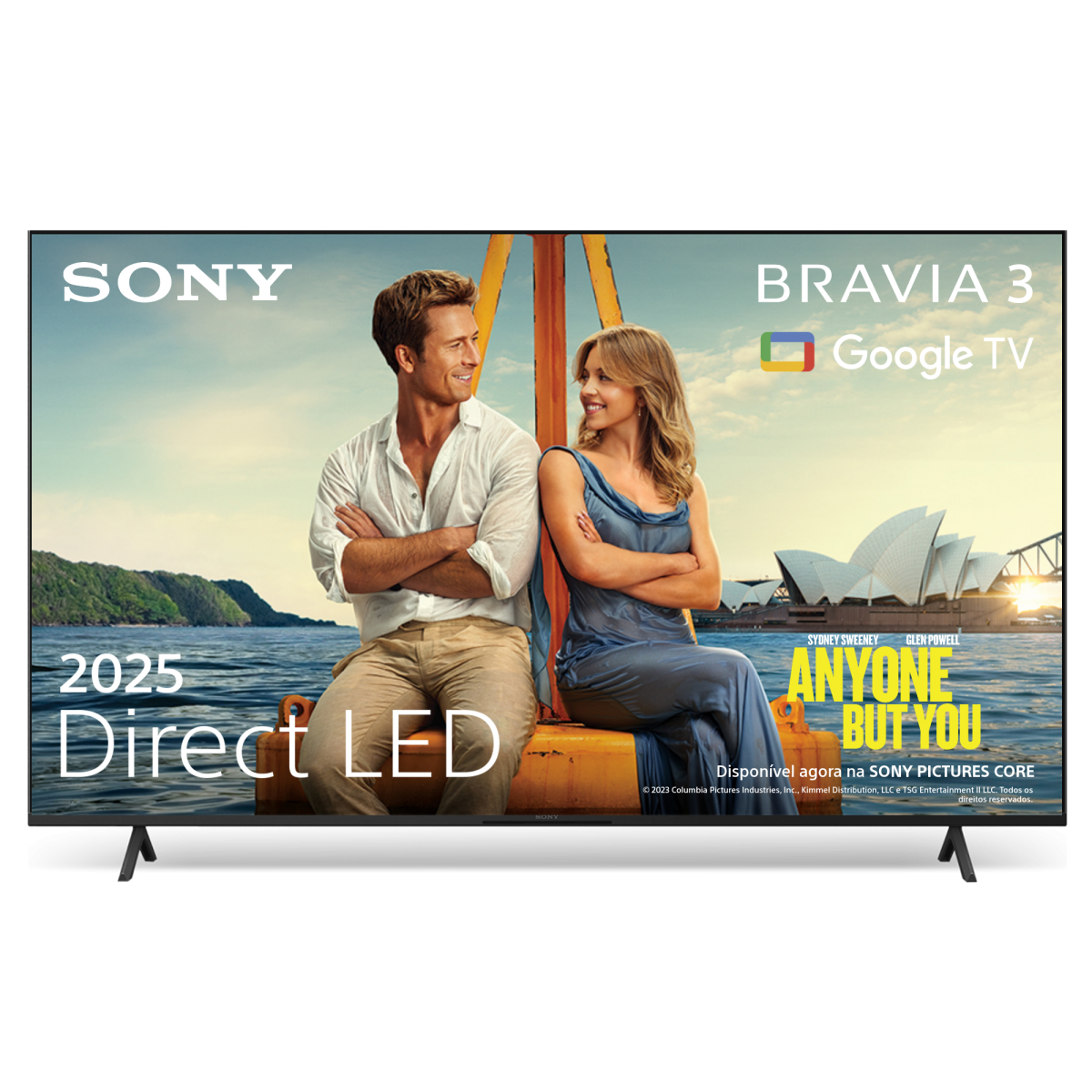 TV Sony 50" K50S35B Bravia 3 LED UHD 4K Smart TV