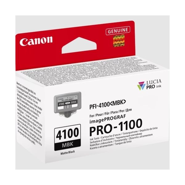 Tinteiro Canon Cartucho de Tinta PFI-4100 Preto Mate