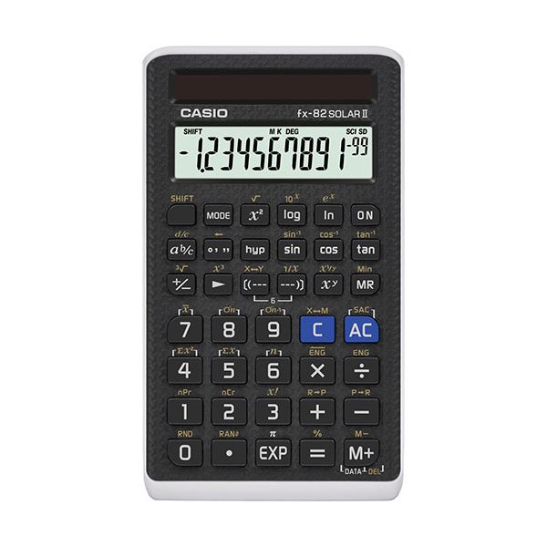 Calculadora Casio Científica FX-82 Solar II Preto