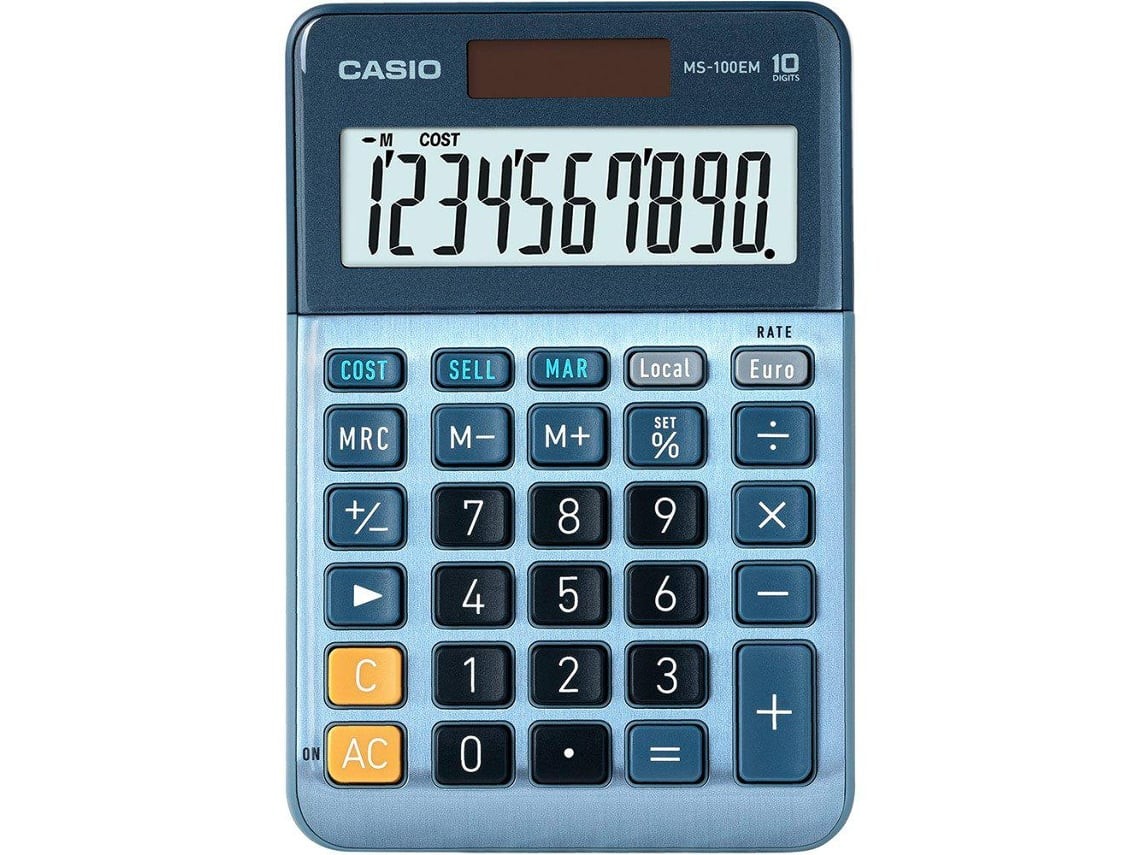 CALCULADORA CASIO SECRETARIA MS100EM