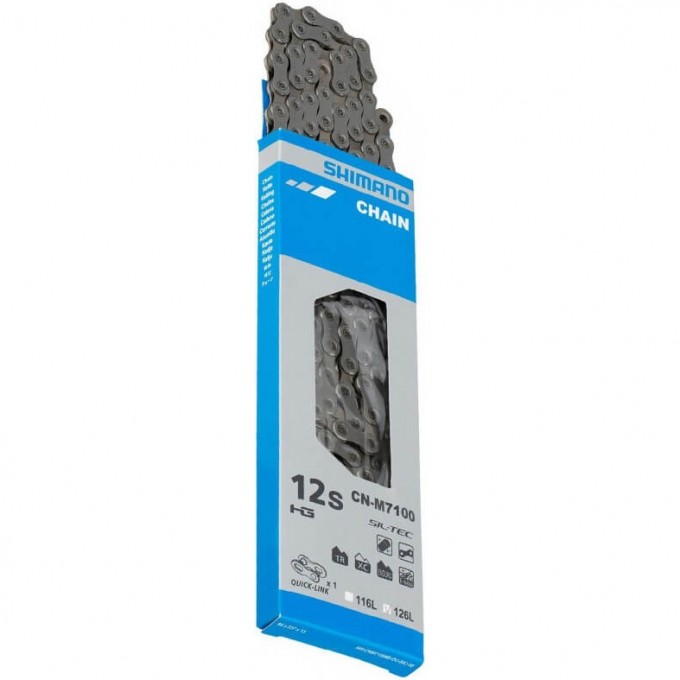 CORRENTE BICICLETA SHIMANO SLX CN-M7100 (Q. LINK) 12V 116E