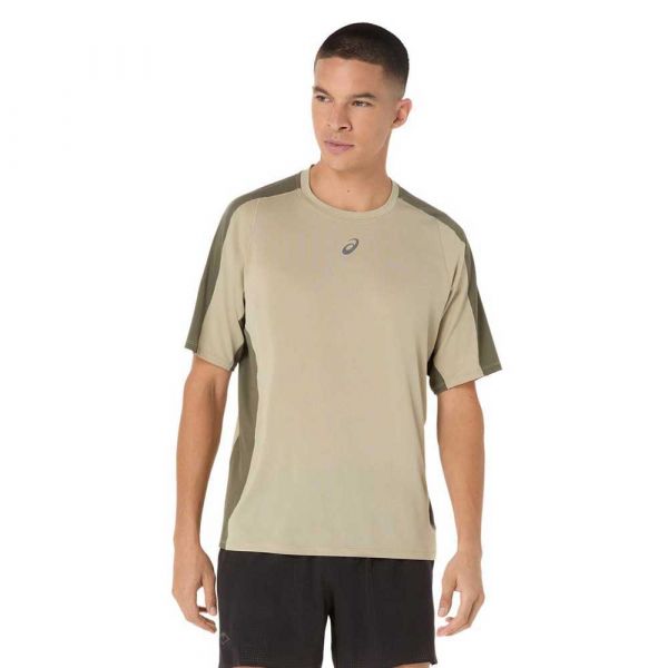 Asics T-shirt Fujitrail Elite Ss Top 2011d264-300 L Castanho