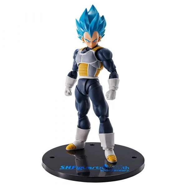 Bandai Dragon Ball Super S.h. Figuarts Action Figure Vegeta Super Saiyan Blue (15th Anniversary Version) 14 Cm