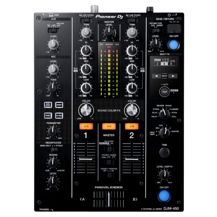 Mesa de Mistura Pioneer DJ 2 canais DJM-450