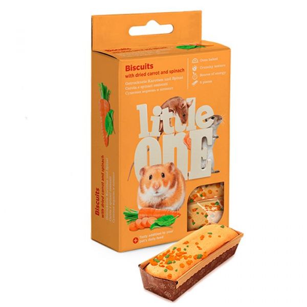 Little One Biscuits Cenoura e Espinafre 5x 7g