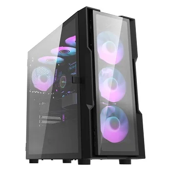CAIXA E-ATX DARKFLASH DK431 GLASS, VIDRO TEMPERADO BLACK