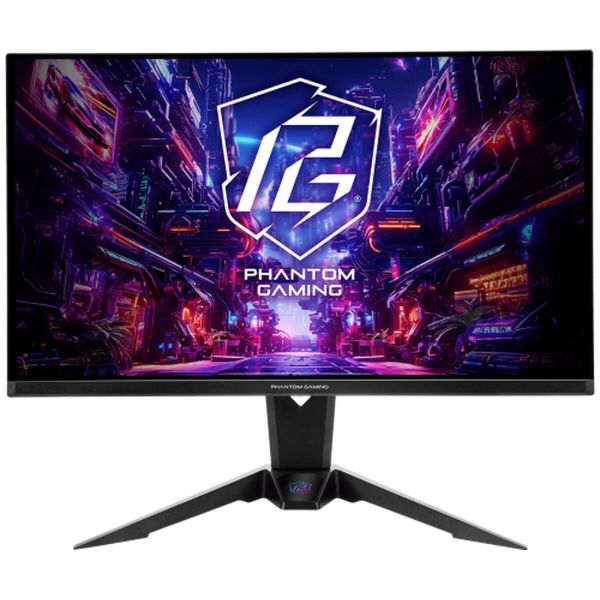 Monitor AsRock 27" PGO27QFV QHD 360Hz QD-OLED HDMI/DP/USB-C Preto
