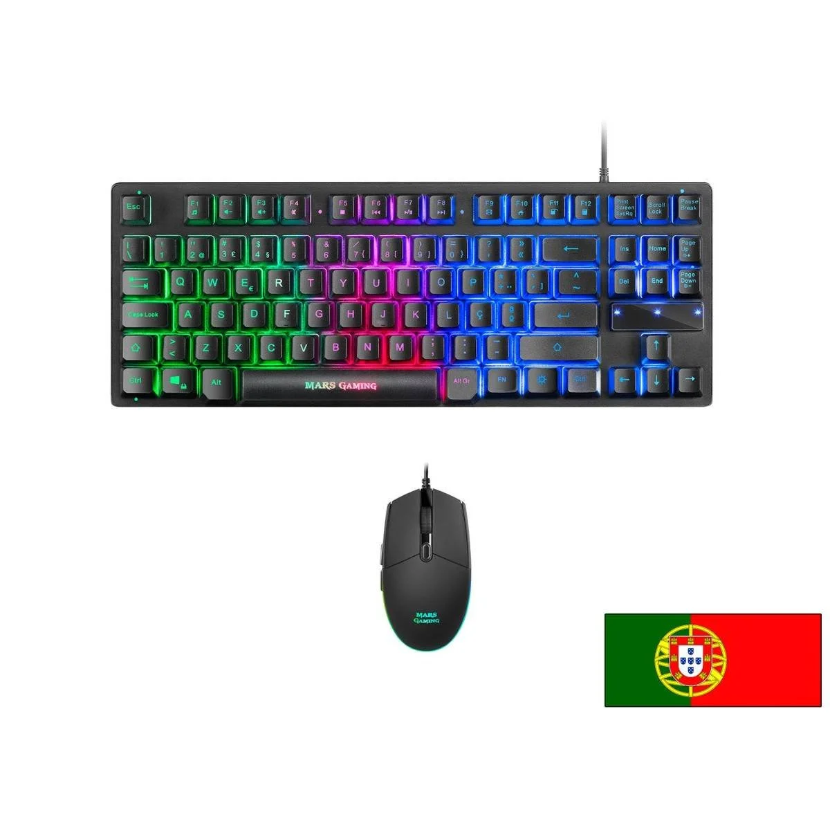 Teclado + Rato Mars Gaming MCPTKL Gaming Combo RGB PT