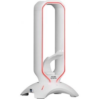 Suporte de Headset Mars Gaming MHHPRO RGB White