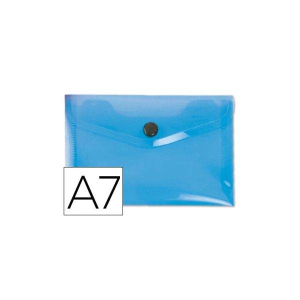 Liderpapel Bolsas Porta Documentos c/ Mola A7, Azul - 044222