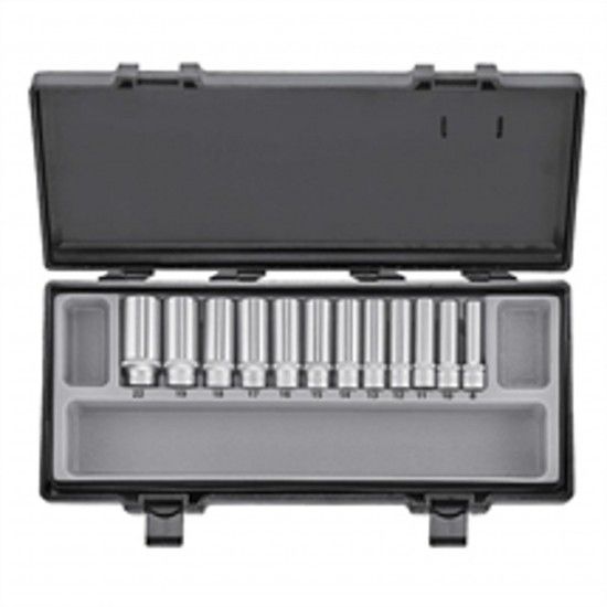 Jogo Ch Cx 3/8\" Longas 8 A 22 * 12 Pcs 3121 refª 311947 Force