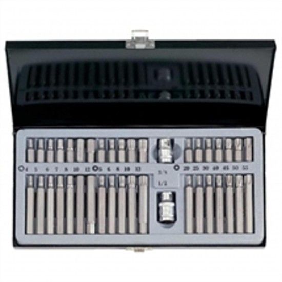 Conj. Bits Hex 4-12 + mm 5-12 + T20-50 * 40Pcs 4401 refª 348356 Force