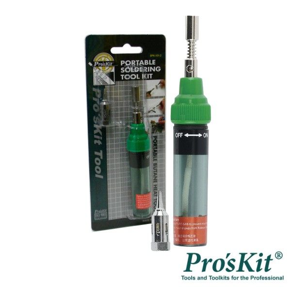 Pro's Kit Ferro de Soldar a Gás com Ponta Ar Quente - 8PK-101-2