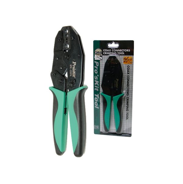 Pro's Kit Alicate Cravar Fichas Coaxiais RG - 6PK-230PA