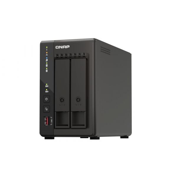 QNAP NAS 2 Baías Intel Celeron J6412 4C/4T 2.6GHz/8GB 2x2.5GbE/USB/Torre - TS-253E-8G