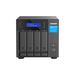 QNAP TVS-H474 NAS Tower Intel® Pentium® G7400 8 GB DDR4 QuTS hero Preto