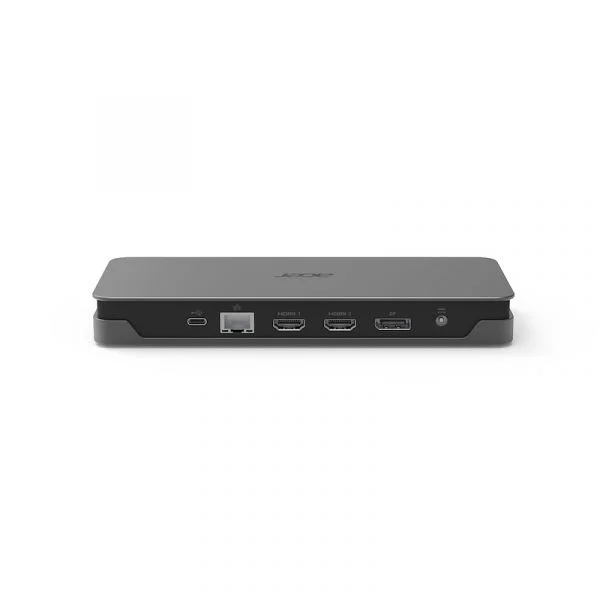 Acer Estação de Acoplamento USB-C GP.DCK11.01Q com 2x HDMI DisplayPort RJ45 USB 3.2 Gen 1 Leitor de Cartões SD e Áudio