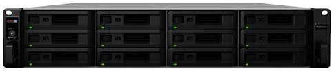 Synology RXD1219sas baía de discos Preto, Cinzento