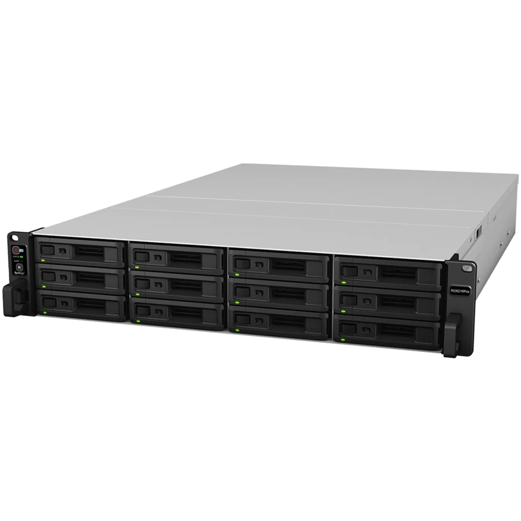 Synology RackStation RS3621RPXS servidor NAS e de armazenamento Servidor de armazenamento Rack (2U) Ethernet LAN Preto D-1531