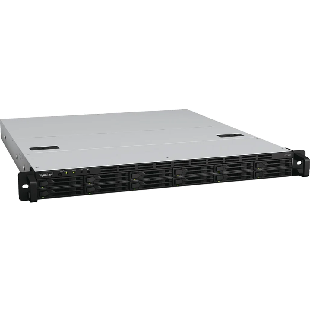 Synology FlashStation FS2500 servidor NAS e de armazenamento Rack (1U) Ethernet LAN Preto, Cinzento V1780B
