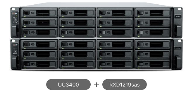 Synology UC3400 servidor NAS e de armazenamento Rack (2U) Ethernet LAN D-1541