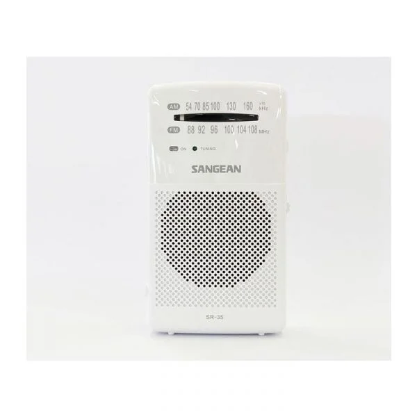 Sangean Radio de Bolsillo Sr-35 White Fm/am/altavoz Integr