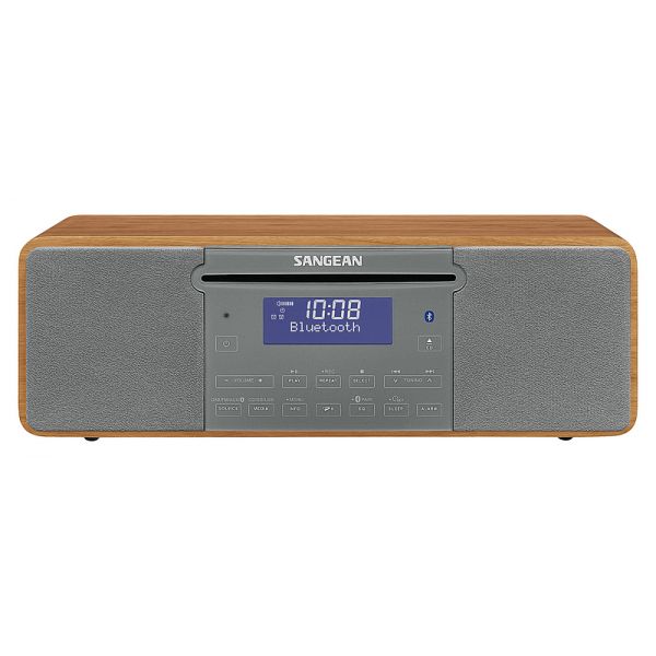 Sangean Rádio Portátil DDR-47 BT Walnut Genuine 470 DAB+ FM MP3 Bluetooth Cinzento