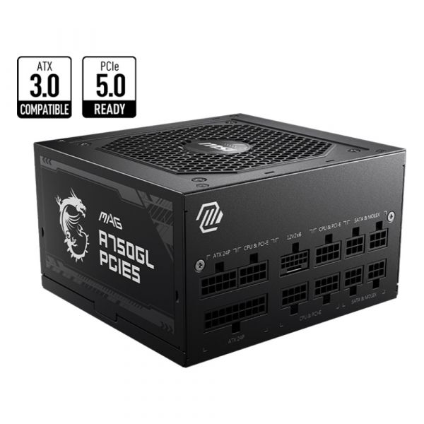 MSI MAG A750GL PCIE5 750W 80 PLUS Gold Modular