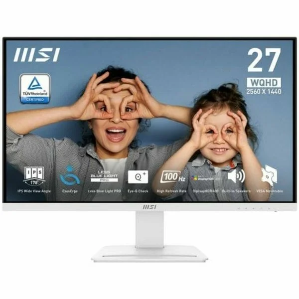 Monitor MSI 27" PRO MP273QW E2/PRO MP273QP WQHD 100Hz HDR400 1ms Branco