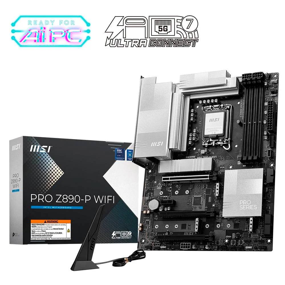 Motherboard ATX MSI Pro Z890-P WiFi Skt 1851