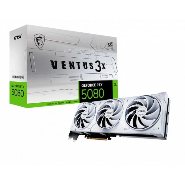 MSI GeForce RTX 5080 Ventus 3X OC WHITE 16GB GDDR7 DLSS4