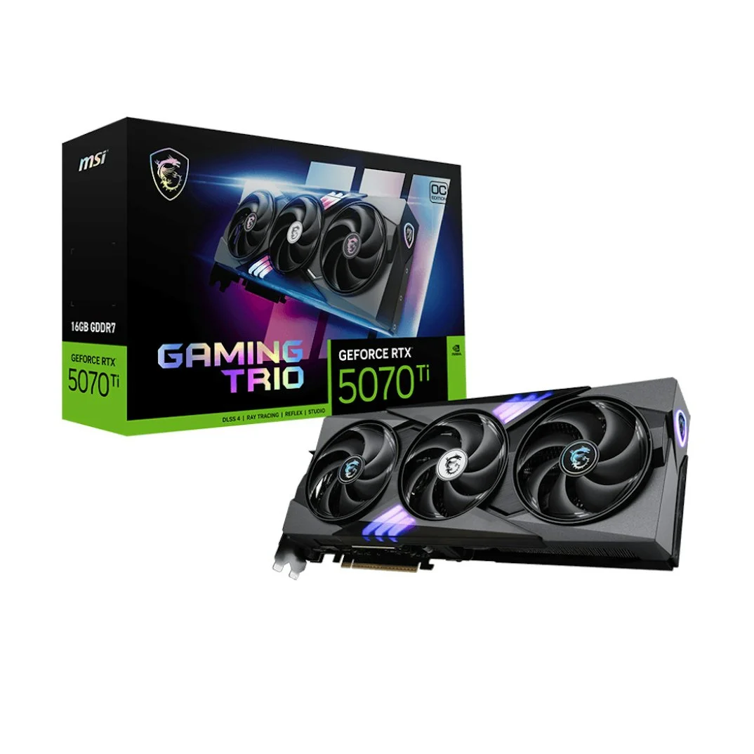 PGV MSI RTX 5070 Ti GAMING TRIO OC PLUS 16GB GDDR7 DLSS4