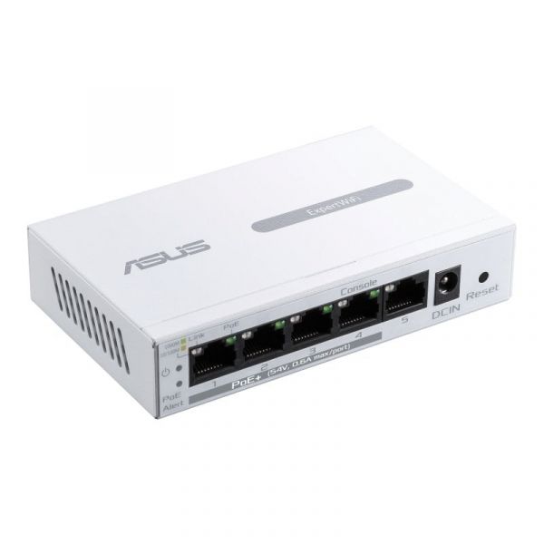 ASUS ExpertWiFi EBP15 Switch Gerido 5 Portas Gigabit Ethernet PoE Branco