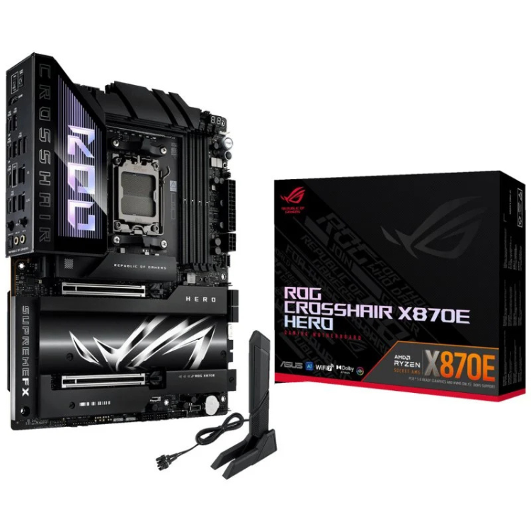 ASUS ROG CROSSHAIR X870E HERO AMD X870E Ranhura AM5 ATX