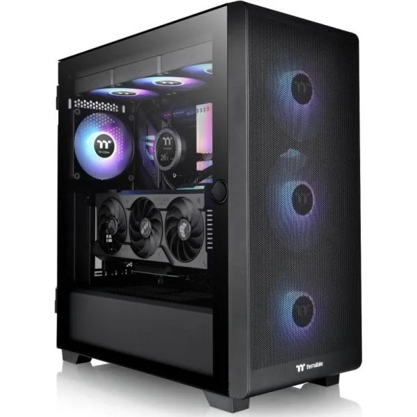 Thermaltake S250 Tg Atx 2xusba 3.2 Argb Sem Fonte de Alimentação Preto