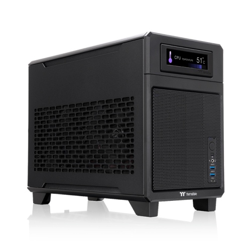 Thermaltake TR100 Caixa Mini-ITX USB 3.2 Gen2 Tipo-C 3 Preta