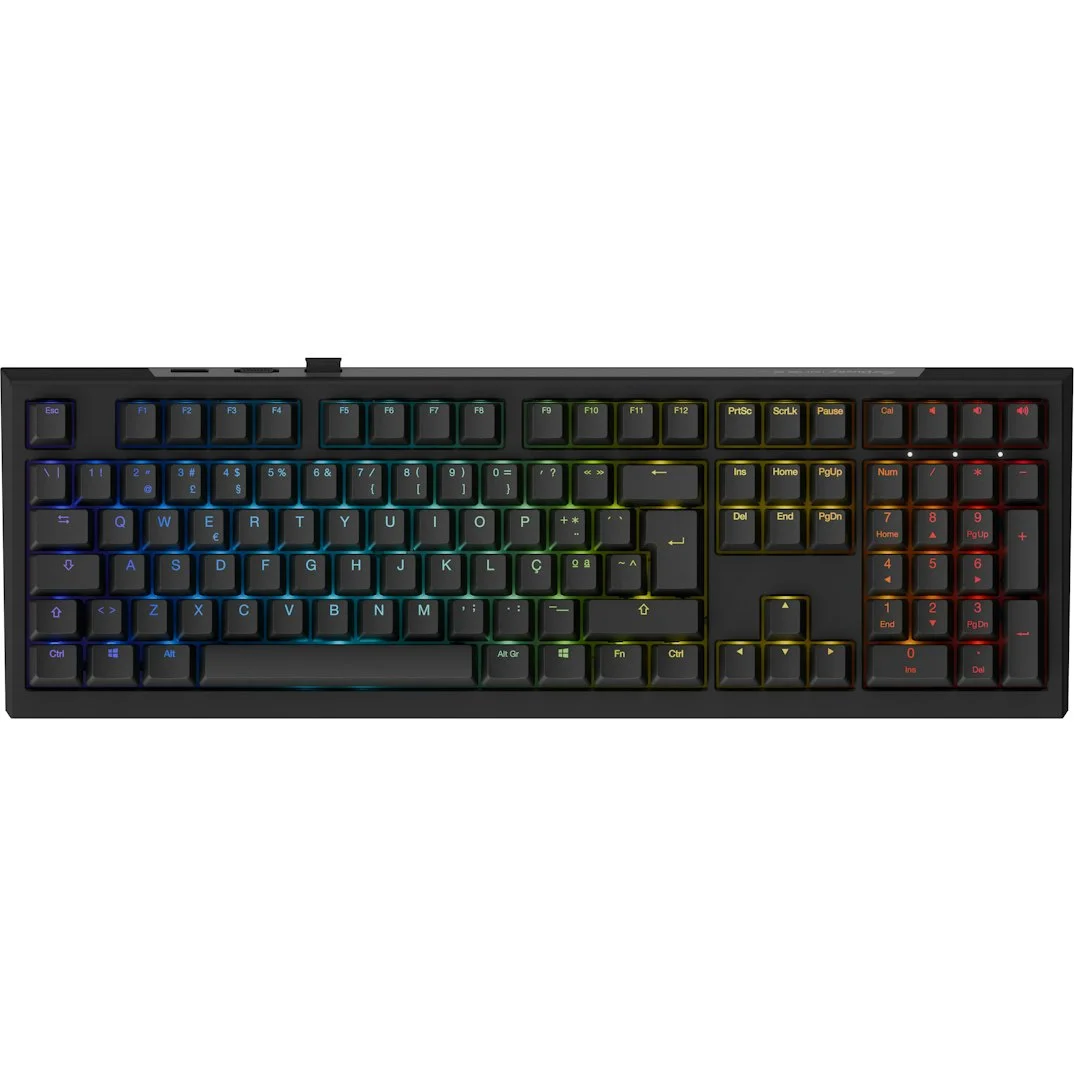 Teclado Mecânico Ducky One X 100% Wireless Black RGB PT