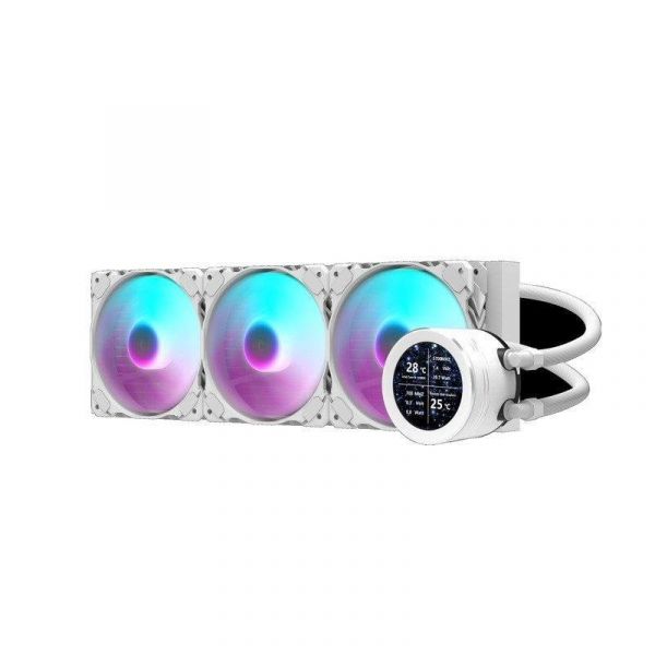 darkFlash Dn360s White 360mm 3 Ventoinhas ARGB e Ecrã IPS