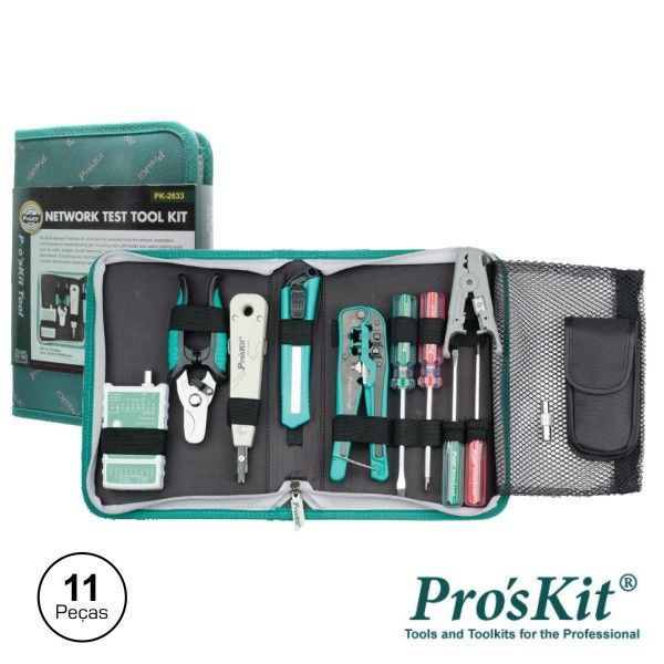Pro's Kit Mala Ferramentas Profissional 11 Peças - PK-2633