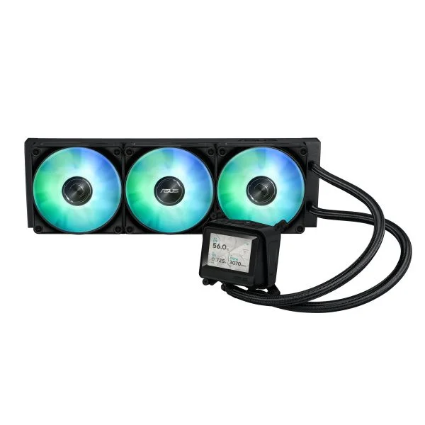 Asus WAK MAX GAMING LC 360 ARGB LCD Refrigeração Líquida AIO 360mm Preto