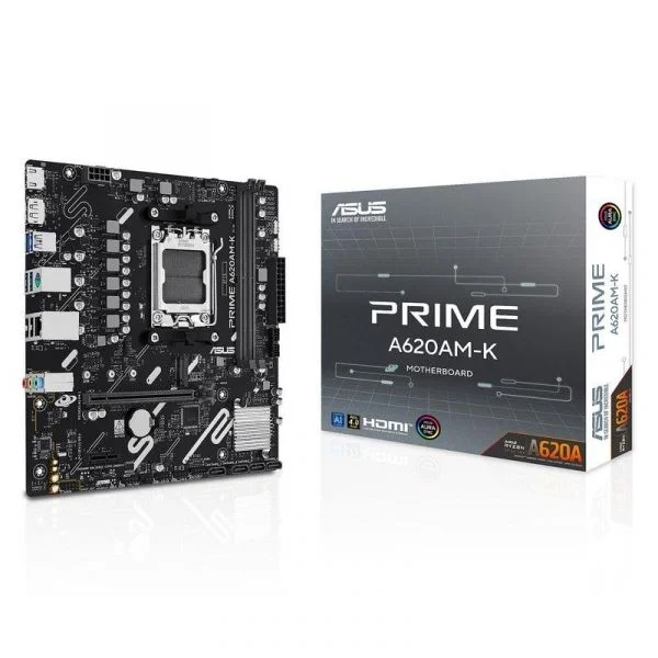 Motherboard ASUS PRIME A620AM-K AMD A620A Socket AM5 DDR5 Micro ATX Gigabit RGB