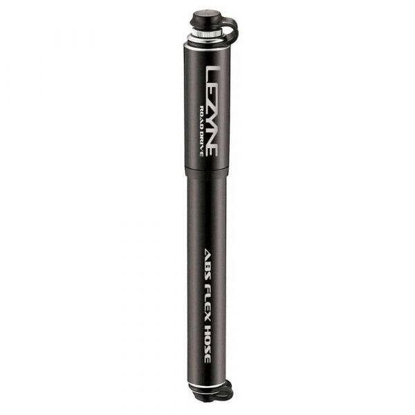 Lezyne Bomba de Ar Road Drive-s Full Cnc Machined 160 Psi 180 mm Long Black / Hi Gloss 180 mm / 160 Psi
