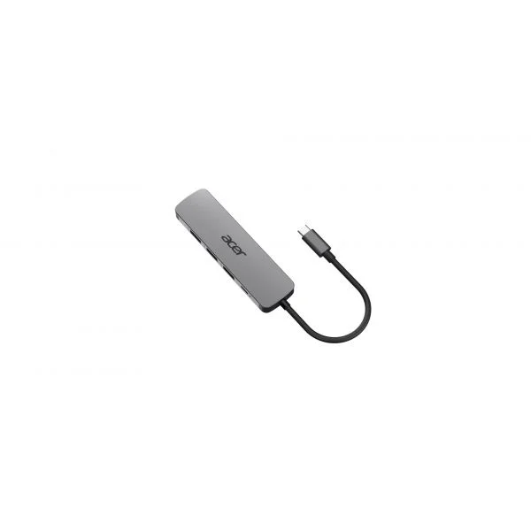 Acer Dongle USB-C 5 em 1 com HDMI 4K PD 100W USB 3.0 e 2x USB 2.0