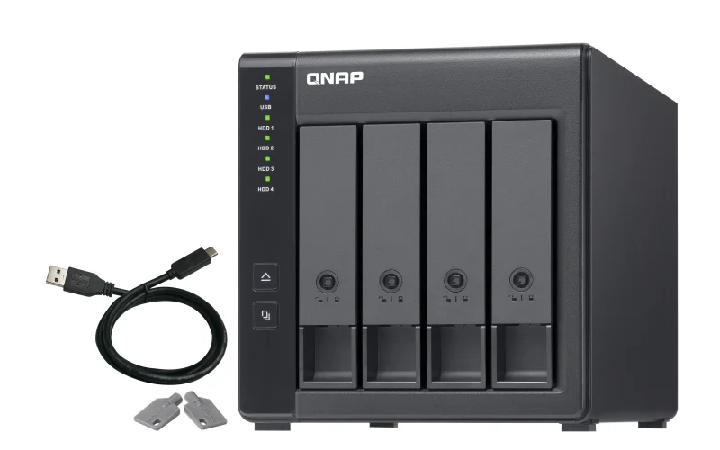 Unidade de Expansão NAS QNAP TR-004 - 4 Baías - USB Type C