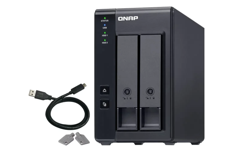 Unidade de Expansão NAS QNAP TR-002 - 2 Baías - USB Type C